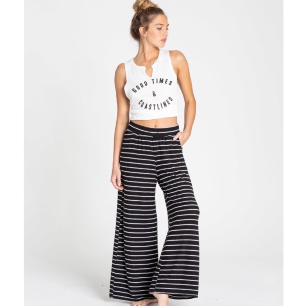 Billabong High Waisted Stripe Knit Pants